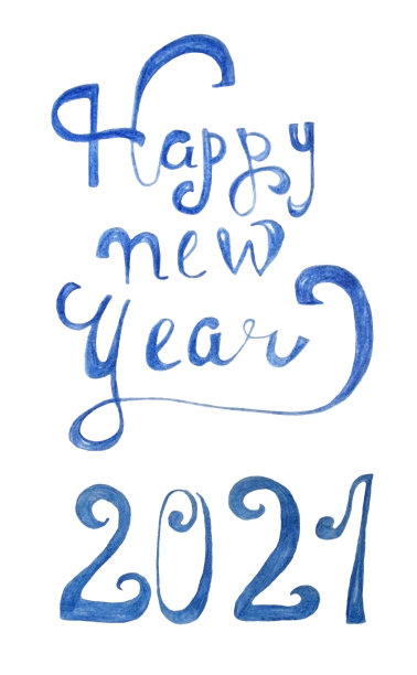 新年快乐。2021的问候。饰字-装饰用的蓝色字母。彩色铅笔。手绘。孤立在白色图片 新年快乐。2021的问候。饰字-装饰用的蓝色字母。彩色铅笔。手绘。孤立在白色图片下载
