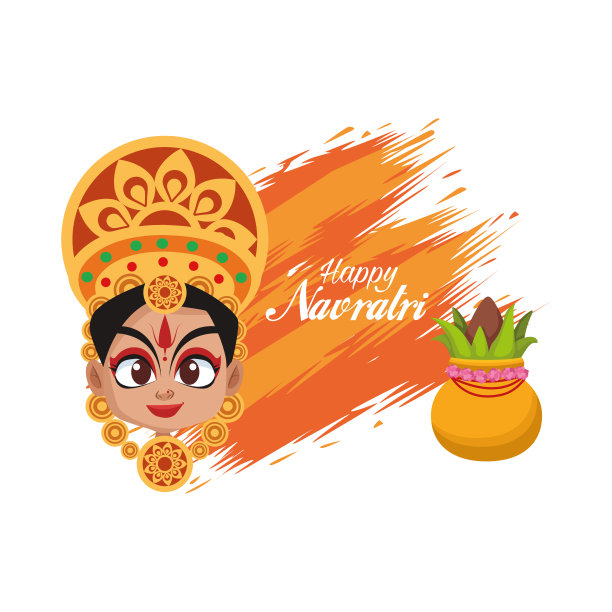 navratri庆祝卡片上写着美丽的女神图片 navratri庆祝卡片上写着美丽的女神图片下载