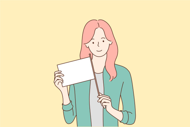女人用白旗模板做广告图片 女人用白旗模板做广告图片下载