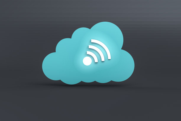 云在线存储图标与WiFi符号。图片 云在线存储图标与WiFi符号。图片下载