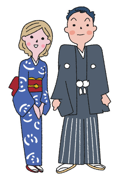 新年的年轻人聚集在和服图片 新年的年轻人聚集在和服图片下载