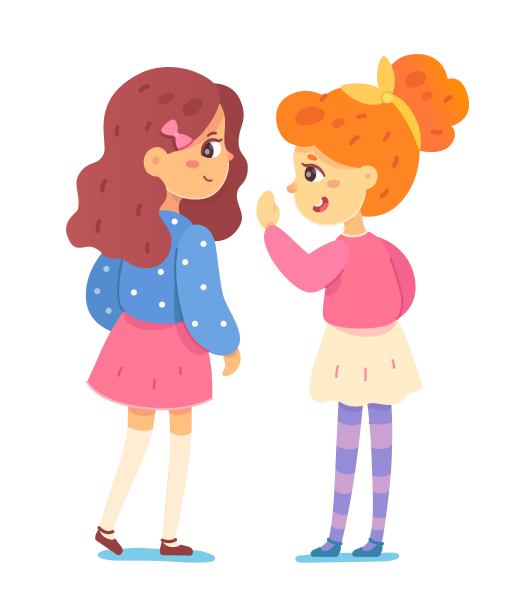 小女孩谈论孤立的插图。快乐可爱的孩子们站在课间,微笑着。教育矢量插图。孩子们的友谊。图片 小女孩谈论孤立的插图。快乐可爱的孩子们站在课间,微笑着。教育矢量插图。孩子们的友谊。图片下载