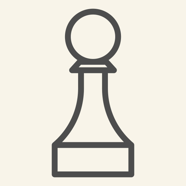 棋兵线图标棋件轮廓风格图片 棋兵线图标棋件轮廓风格图片下载