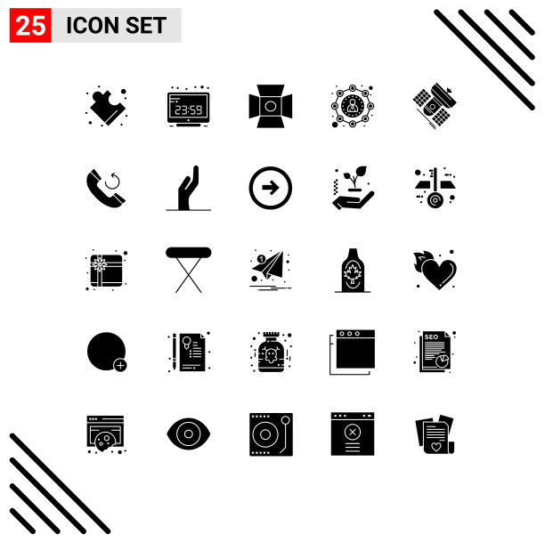 为网络和移动设置的25个通用实体符号图片 为网络和移动设置的25个通用实体符号图片下载