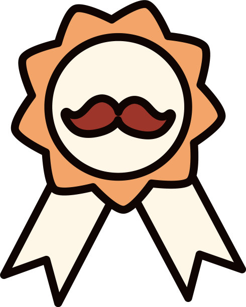 父亲节快乐,用小胡子颁发奖章图片 父亲节快乐,用小胡子颁发奖章图片下载