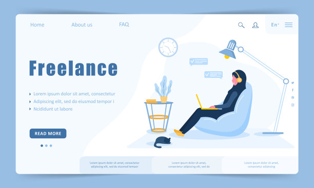 女性自由职业者登陆页面模板阿拉伯图片 女性自由职业者登陆页面模板阿拉伯图片下载