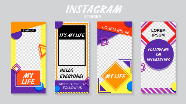Instagram照片故事框架模型图片 Instagram照片故事框架模型图片下载