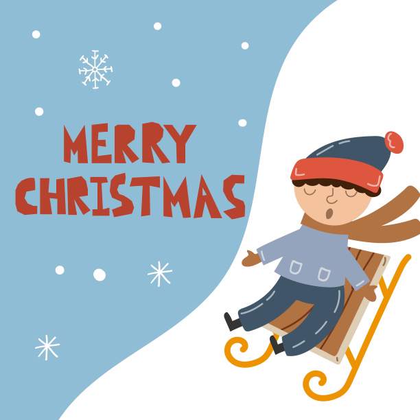 男孩二次破碎的明信片。孩子们户外活动。男孩和雪橇,庆祝新年明信片,快乐的孩子冬季假期横幅或海报向量圣诞快乐卡通孤立人物图片 男孩二次破碎的明信片。孩子们户外活动。男孩和雪橇,庆祝新年明信片,快乐的孩子冬季假期横幅或海报向量圣诞快乐卡通孤立人物图片下载