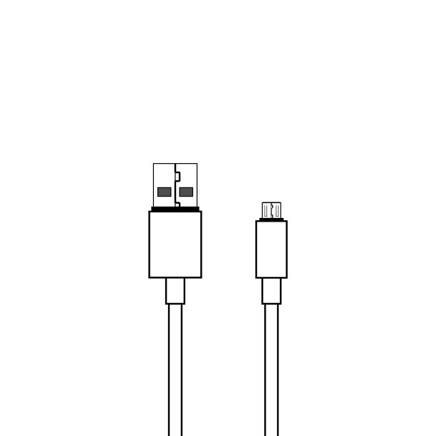 Usb和micro Usb电缆图标图片 Usb和micro Usb电缆图标图片下载