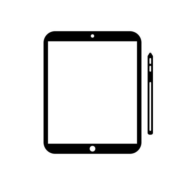 平板电脑图标黑色,白色背景。手写笔。向量EPS10图片 平板电脑图标黑色,白色背景。手写笔。向量EPS10图片下载