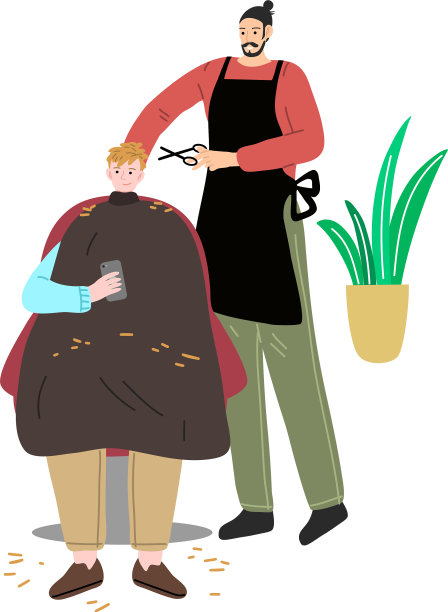 小男孩去理发,有了新发型图片 小男孩去理发,有了新发型图片下载