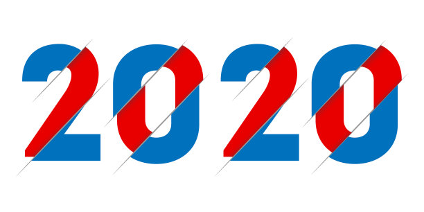 现代最初的数字2020年新年裁剪风格图片 现代最初的数字2020年新年裁剪风格图片下载
