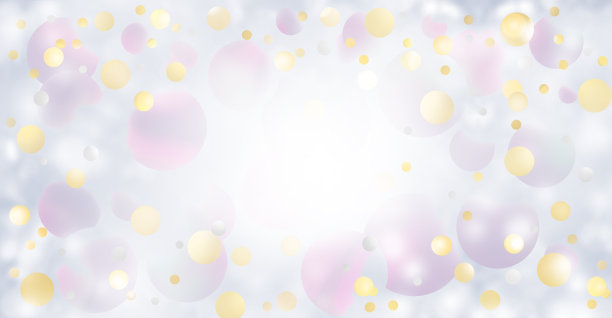 球体形状的雪和灯光背景插图图片 球体形状的雪和灯光背景插图图片下载