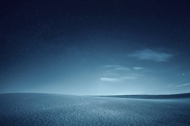 雪地上的星夜图片 雪地上的星夜图片下载
