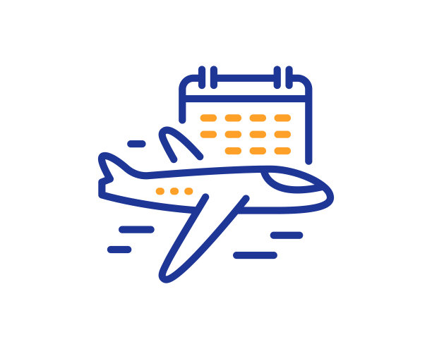 选择飞行路线图标飞机与日历图片 选择飞行路线图标飞机与日历图片下载