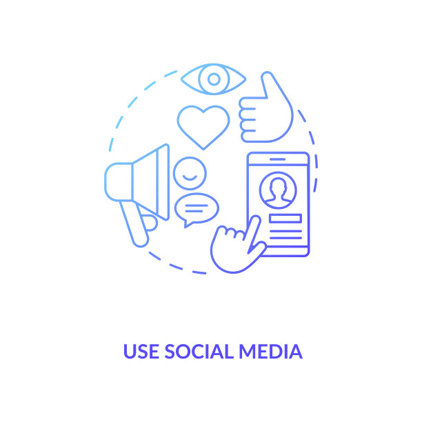 使用社交媒体概念图标图片 使用社交媒体概念图标图片下载