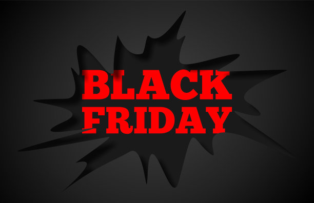 黑色星期五的促销标语。黑色和红色的3d插图图片 黑色星期五的促销标语。黑色和红色的3d插图图片下载