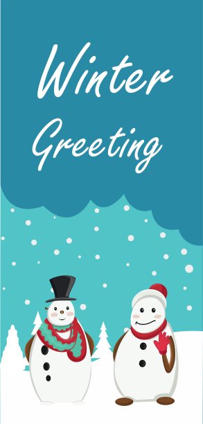 可爱的雪人卡通人物横幅冬季问候和冬季假期的概念图片 可爱的雪人卡通人物横幅冬季问候和冬季假期的概念图片下载