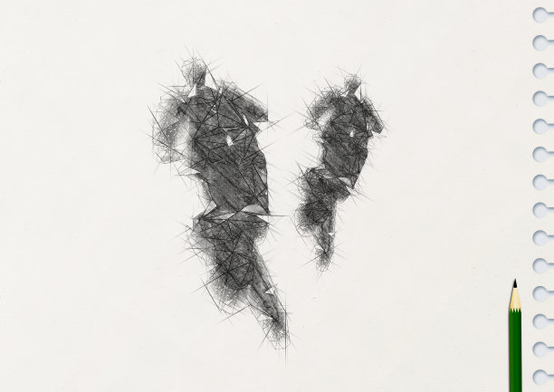 用铅笔画描绘了两个商人在商业概念上的竞争图片 用铅笔画描绘了两个商人在商业概念上的竞争图片下载