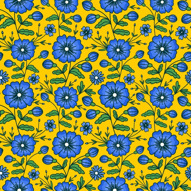 无缝背景与程式化的亚麻颜色图片 无缝背景与程式化的亚麻颜色图片下载