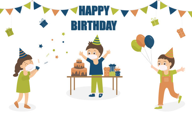 生日快乐,新的正常距离概念图片 生日快乐,新的正常距离概念图片下载