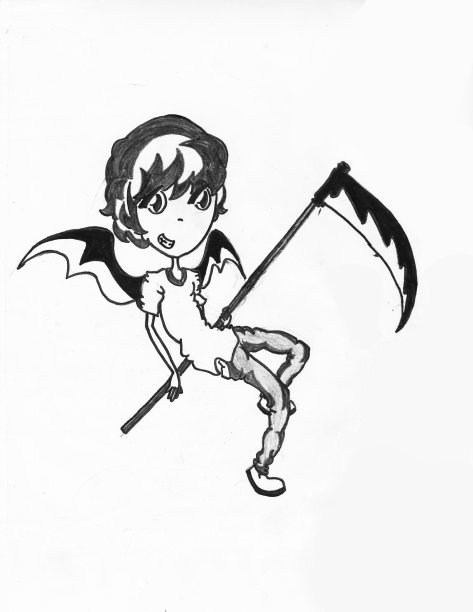 一个好男孩魔鬼的素描图片 一个好男孩魔鬼的素描图片下载
