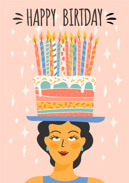生日快乐可爱的女士图片 生日快乐可爱的女士图片下载