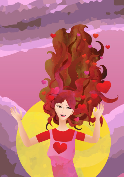 一个自傲的女人的插图图片 一个自傲的女人的插图图片下载