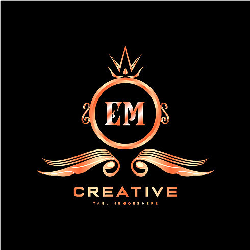 Em初始标志与彩色圆模板图片 Em初始标志与彩色圆模板图片下载