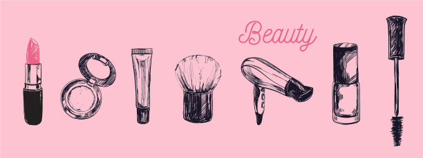 彩妆及美容背景用彩妆图片 彩妆及美容背景用彩妆图片下载