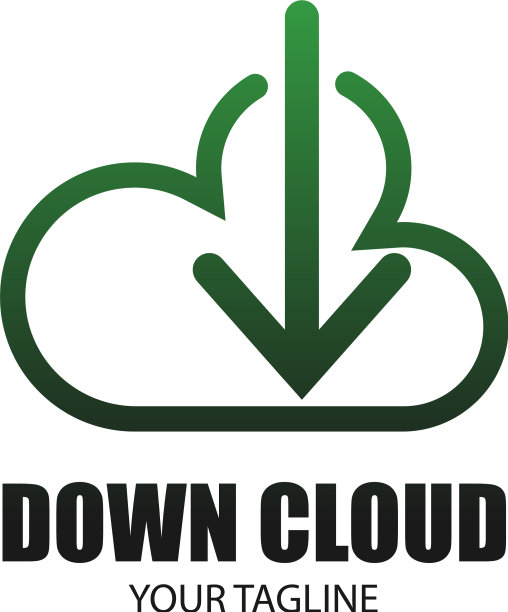 Down cloud icon logo设计理念图片 Down cloud icon logo设计理念图片下载