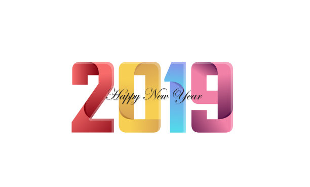 2019年新年快乐创意横幅纸图片 2019年新年快乐创意横幅纸图片下载