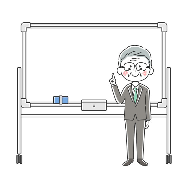 一个日本商人在白板上解释。图片 一个日本商人在白板上解释。图片下载