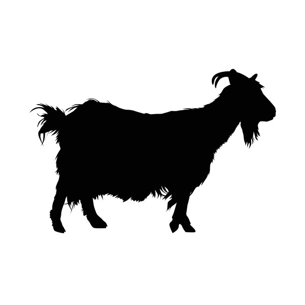 山羊的剪影。图片 山羊的剪影。图片下载