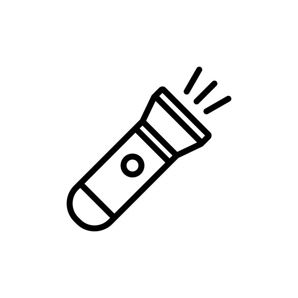 手电筒图标设计矢量模板插图图片 手电筒图标设计矢量模板插图图片下载