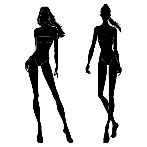 走在领奖台上的时装模特的黑色剪影。美丽苗条的女性孤立在白色背景,矢量插图。图片 走在领奖台上的时装模特的黑色剪影。美丽苗条的女性孤立在白色背景,矢量插图。图片下载