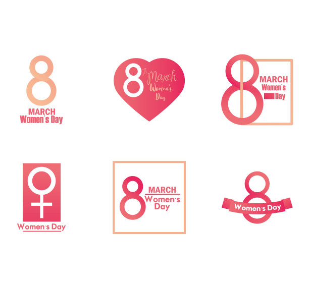 妇女节图标征集3月8日心花性别女性象征图片 妇女节图标征集3月8日心花性别女性象征图片下载