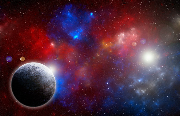 来自外太空的未知星球。空间星云。宇宙星团。外太空背景。三维演示图片 来自外太空的未知星球。空间星云。宇宙星团。外太空背景。三维演示图片下载