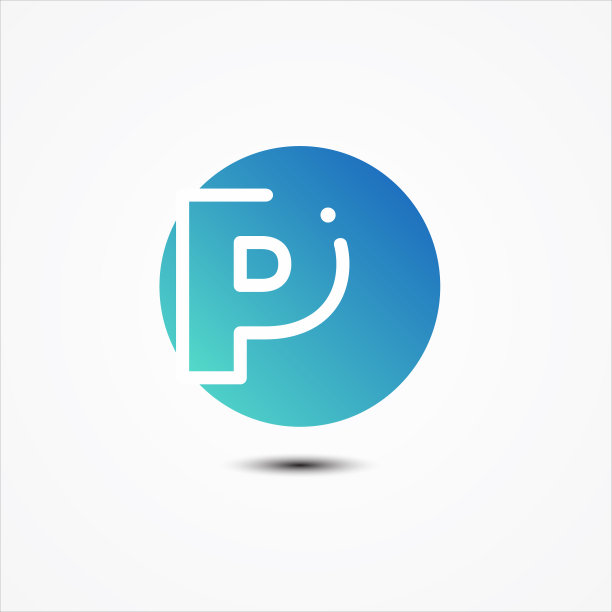 向量圆形符号字母P设计极简图片 向量圆形符号字母P设计极简图片下载