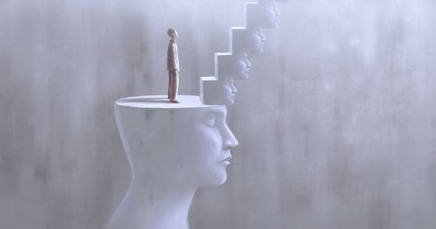 概念艺术、成功的希望、抱负和心理的概念艺术、超现实的人头插画、现代绘画、极简风格图片 概念艺术、成功的希望、抱负和心理的概念艺术、超现实的人头插画、现代绘画、极简风格图片下载