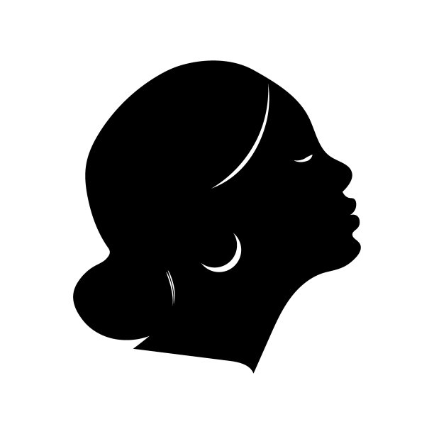 黑人女性的剪影。女人的侧面,孤立的矢量插图图片 黑人女性的剪影。女人的侧面,孤立的矢量插图图片下载