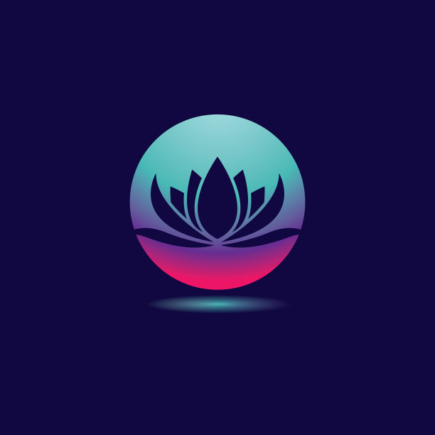 渐变花标志模板图标图片 渐变花标志模板图标图片下载