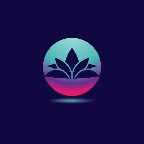 渐变花标志模板图标图片 渐变花标志模板图标图片下载