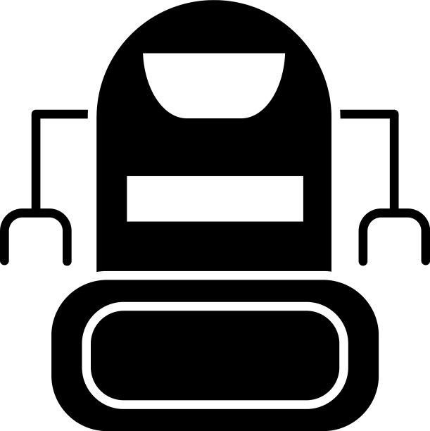 简单的机器人与双手剪影风格图片 简单的机器人与双手剪影风格图片下载