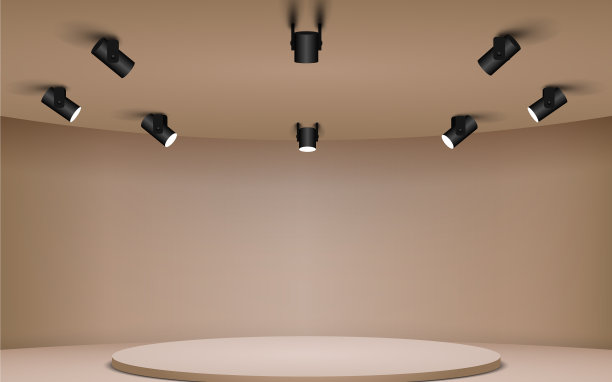 画廊的聚光灯展示图片 画廊的聚光灯展示图片下载