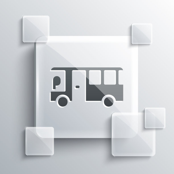 灰色总线图标孤立在灰色背景图片 灰色总线图标孤立在灰色背景图片下载