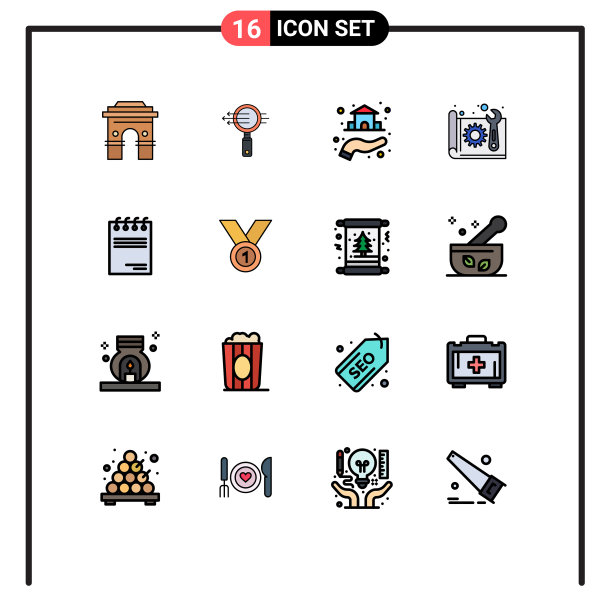 16个通用平色填充线标志符号图片 16个通用平色填充线标志符号图片下载