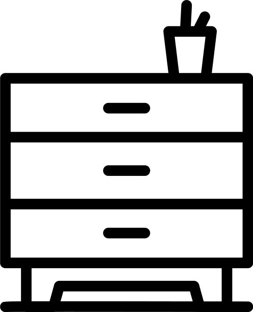 家庭办公室抽屉图标轮廓风格图片 家庭办公室抽屉图标轮廓风格图片下载