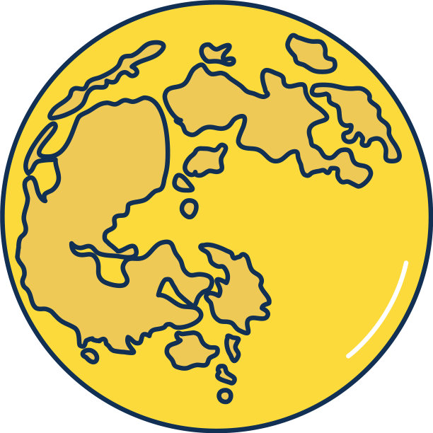 地球行星图标线填充样式图片 地球行星图标线填充样式图片下载