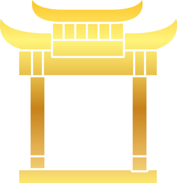 东方大门图标渐变风格图片 东方大门图标渐变风格图片下载